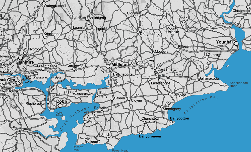 East Cork Map